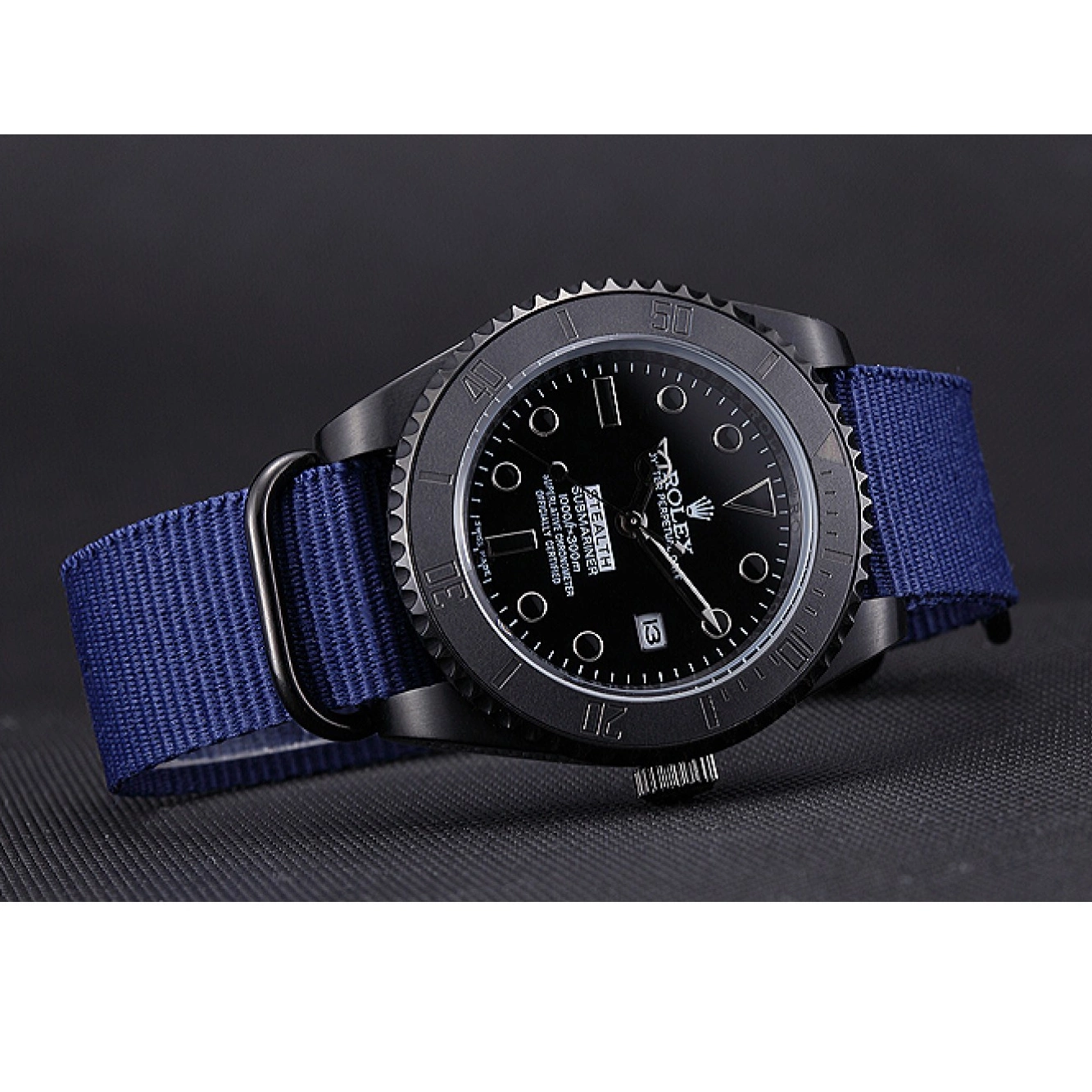 Rolex aaa copy Rolex Stealth Submariner 621994 Blue 0718